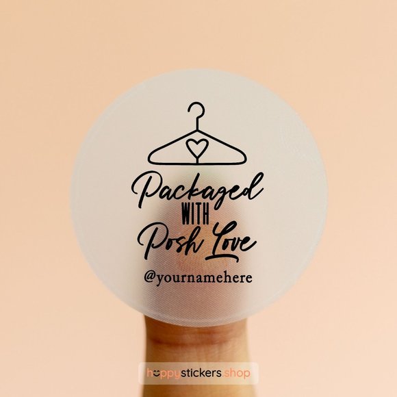 Packaged with Posh Love! Stickers & Labels with your custom text - Picture 16 of 17